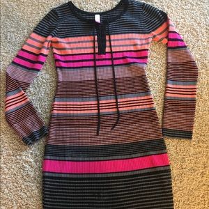 ✨Black with colored stripes dress✨